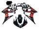 Carenagem Moto Yamaha YZF R6S 2006-2009 - Preto Brilhante Vermelho