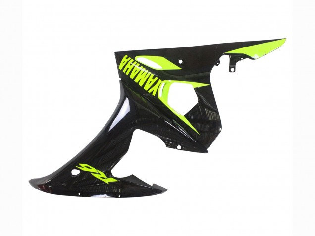 Carenagens Moto Yamaha YZF R6S 2006-2009 - Preto Brilhante Amarelo Néon