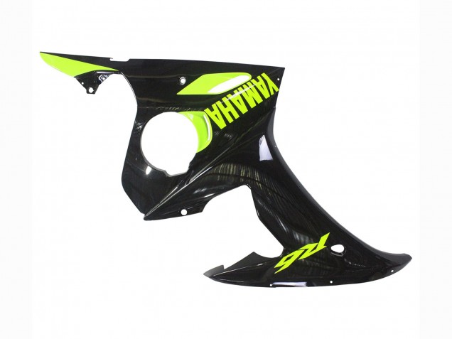 Carenagens Moto Yamaha YZF R6S 2006-2009 - Preto Brilhante Amarelo Néon