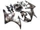 Carenagens Moto Yamaha YZF R6S 2006-2009 - Cinzento Preto Fosco Geometric