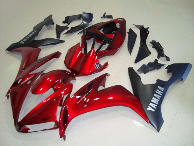 Carenagem Moto Yamaha YZF R1 2004-2006 - Vermelho Preto Fosco