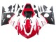Carenagens Moto Yamaha YZF R6S 2006-2009 - Vermelho Branco Preto Fosco