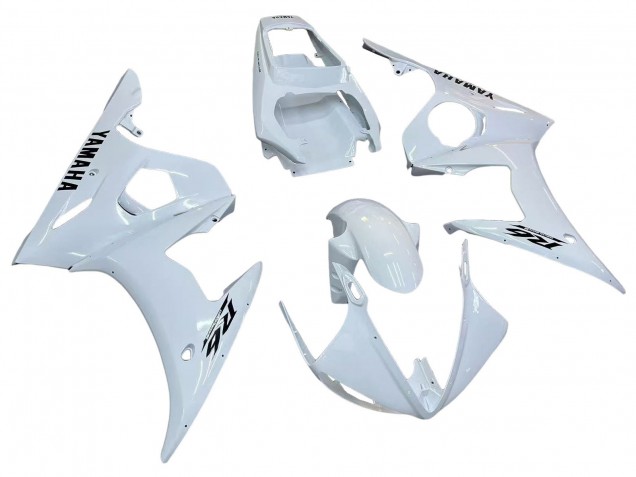 Carenagens Moto Yamaha YZF R6S 2006-2009 - Branco Preto Decalques