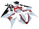 Carenagens Moto Yamaha YZF R6S 2006-2009 - Branco Vermelho Preto Brilhante