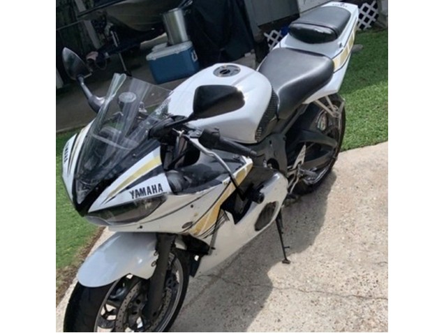 Carenagens Moto Yamaha YZF R6S 2006-2009 - Branco Ouro