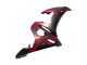 Carenagens Moto Yamaha YZF 600 R6 2005 - Preto Fosco Vermelho Geometric