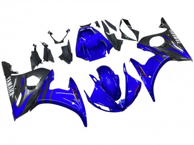 Carenagens Moto Yamaha YZF 600 R6 2005 - Azul Brilhante Preto