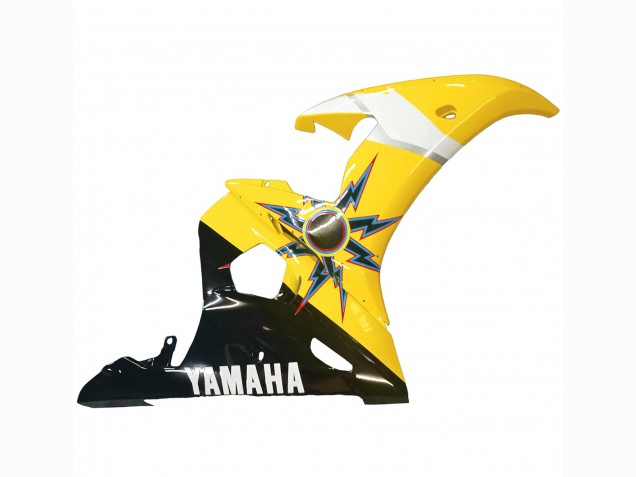 Carenagens Moto Yamaha YZF 600 R6 2005 - Preto Amarelo Vermelho 46