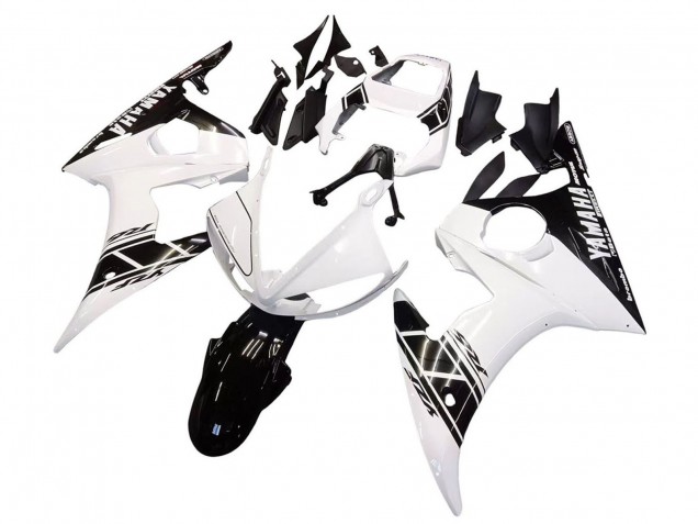 Carenagens Moto Yamaha YZF 600 R6 2005 - Branco Preto
