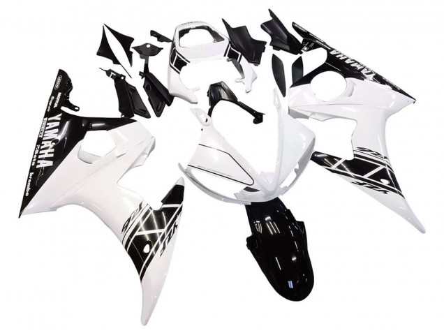 Carenagens Moto Yamaha YZF 600 R6 2005 - Branco Preto