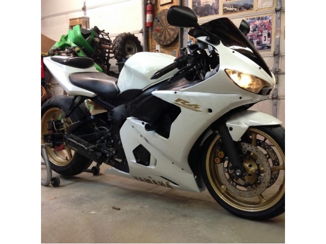 Carenagens Moto Yamaha YZF 600 R6 2005 - Branco Ouro