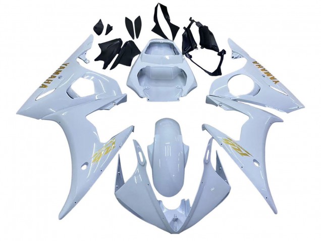 Carenagens Moto Yamaha YZF 600 R6 2005 - Branco Ouro