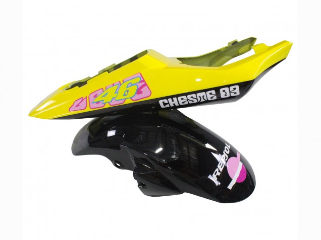 Carenagens Moto Yamaha YZF 600 R6 2005 - Preto Rosa Amarelo Repsol 46