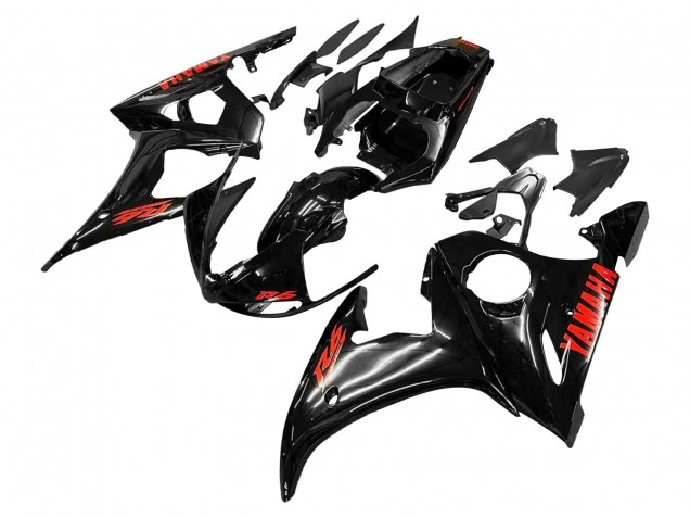 Carenagens Moto Yamaha YZF 600 R6 2005 - Preto Vermelho