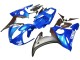 Carenagens Moto Yamaha YZF 600 R6 2005 - Azul Preto Fosco