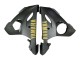 Carenagens Moto Yamaha YZF 600 R6 2005 - Cinzento Preto Fosco Ouro