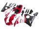 Carenagens Moto Yamaha YZF 600 R6 2005 - Vermelho Branco Preto Fosco