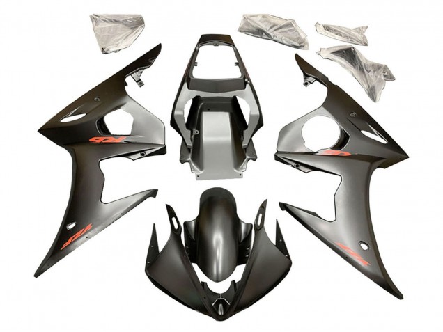 Carenagens Moto Yamaha YZF 600 R6 2005 - Preto Fosco Vermelho