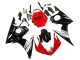 Carenagens Moto Yamaha YZF 600 R6 2005 - Vermelho Branco Preto Brilhante