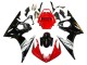Carenagens Moto Yamaha YZF 600 R6 2005 - Vermelho Branco Preto Brilhante