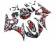 Carenagens Moto Yamaha YZF 600 R6 2005 - Preto Vermelho Cinzento Camouflage