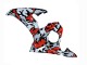 Carenagens Moto Yamaha YZF 600 R6 2005 - Preto Vermelho Cinzento Camouflage