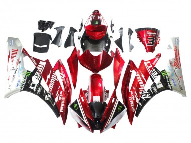 Carenagens Moto Yamaha YZF 600 R6 2006-2007 - Branco Vermelho Preto Verde Monstro Milwaukee