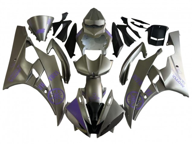 Carenagens Moto Yamaha YZF 600 R6 2006-2007 - Cinzento Roxo Motul