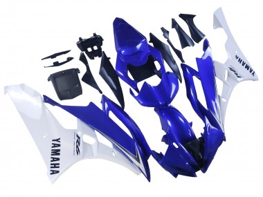 Carenagens Moto Yamaha YZF 600 R6 2006-2007 - Branco Azul Preto