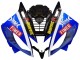 Carenagens Moto Yamaha YZF 600 R6 2006-2007 - Branco Azul Preto Fimer Volvo Yamalube Sterilgarda