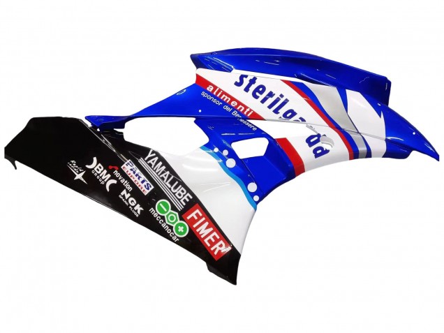 Carenagens Moto Yamaha YZF 600 R6 2006-2007 - Branco Azul Preto Fimer Volvo Yamalube Sterilgarda