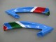 Carenagens Moto Yamaha YZF 600 R6 2006-2007 - Azul Verde Branco Vermelho Dunlop Michelin Motul