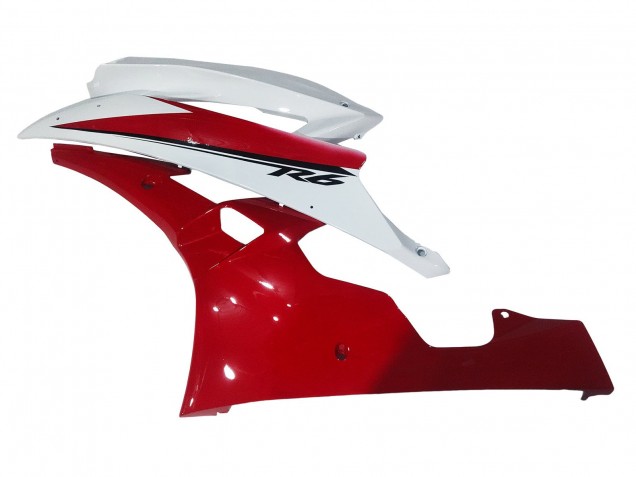 Carenagens Moto Yamaha YZF 600 R6 2006-2007 - Branco Vermelho