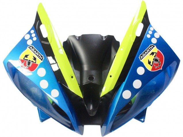 Carenagens Moto Yamaha YZF 600 R6 2006-2007 - Azul Verde Néon Preto Tubarão