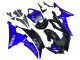 Carenagens Moto Yamaha YZF 600 R6 2008-2016 - Azul Preto Brilhante