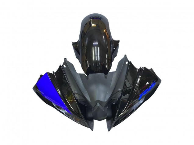 Carenagens Moto Yamaha YZF 600 R6 2008-2016 - Azul Preto Brilhante