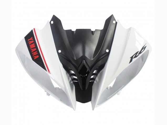 Carenagens Moto Yamaha YZF 600 R6 2008-2016 - Branco Preto Fosco Vermelho Decalques
