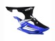 Carenagens Moto Yamaha YZF 600 R6 2008-2016 - Branco Azul Preto Brilhante