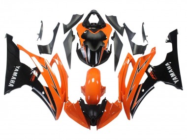 Carenagens Moto Yamaha YZF 600 R6 2008-2016 - Laranja Preto