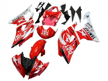 Carenagens Moto Yamaha YZF 600 R6 2008-2016 - Branco Vermelho Preto Fiat Acer