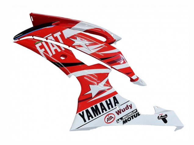 Carenagens Moto Yamaha YZF 600 R6 2008-2016 - Branco Vermelho Preto Fiat Acer