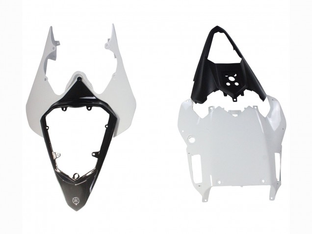 Carenagens Moto Yamaha YZF 600 R6 2008-2016 - Branco Vermelho Preto Brilhante