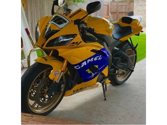 Carenagens Moto Yamaha YZF 600 R6 2008-2016 - Amarelo Azul Camelo Motul Michelin