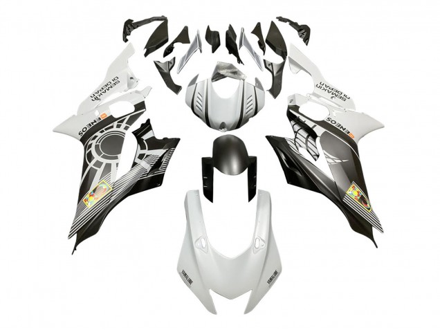 Carenagens Moto Yamaha YZF 600 R6 2017-2023 - Branco Cinzento Preto Fosco ENEOS Semakin Didepan