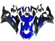 Carenagens Moto Yamaha YZF 600 R6 2017-2023 - Azul Preto Fosco