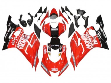 Carenagens Moto Yamaha YZF 600 R6 2017-2023 - Vermelho Preto