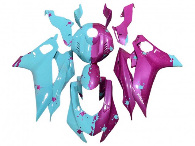 Carenagens Moto Yamaha YZF 600 R6 2017-2023 - Azul Rosa