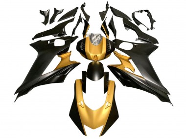 Carenagens Moto Yamaha YZF 600 R6 2017-2023 - Ouro Preto Fosco