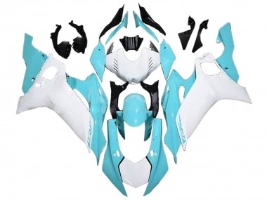 Carenagens Moto Yamaha YZF 600 R6 2017-2023 - Branco Azul Claro