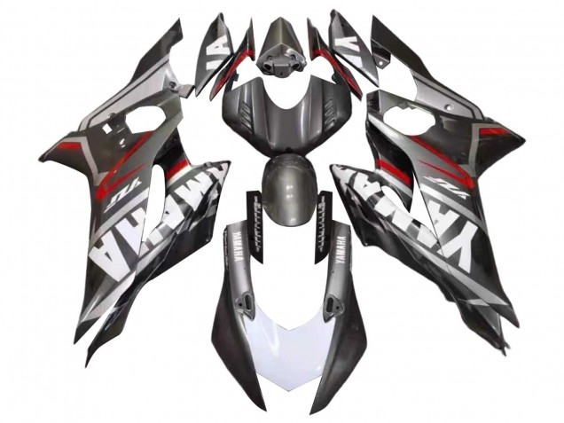 Carenagens Moto Yamaha YZF 600 R6 2017-2023 - Preto Fosco Branco Vermelho